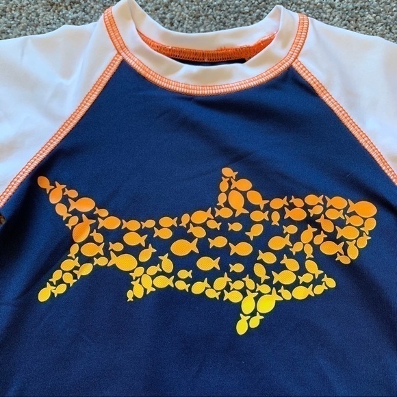 Wave Zone Fishy Raglan Rash Guard - 18 months - Picture 4 of 4